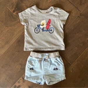 Hanna Andersson Eggs and Bacon Baby Set